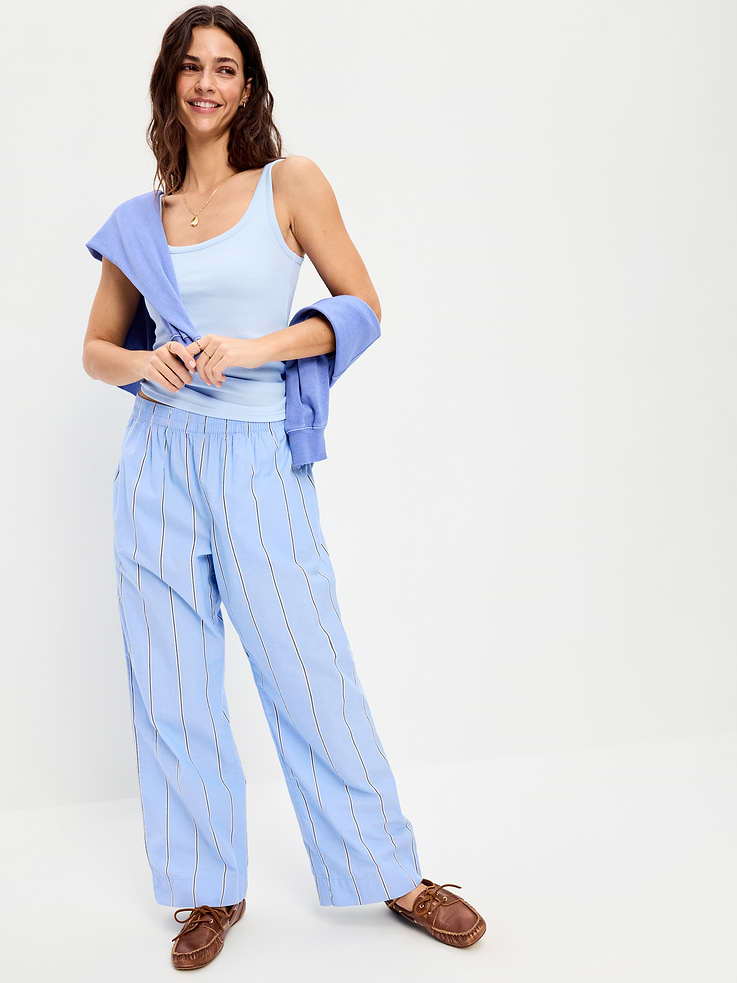 Image number 3 showing, First-Layer Ribbed Scoop-Neck Tank Top