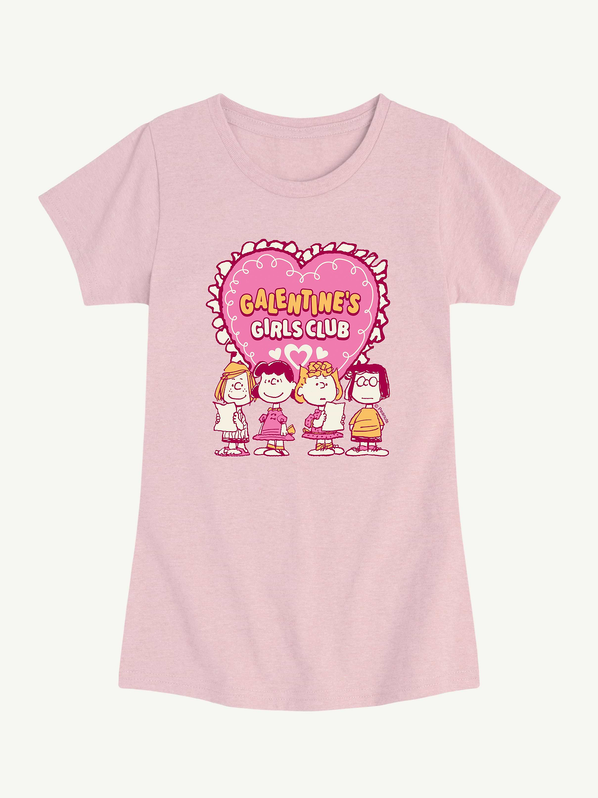 Image number 1 showing, Peanuts Galentines Girls Club Short Sleeve Graphic T-Shirt For Girls