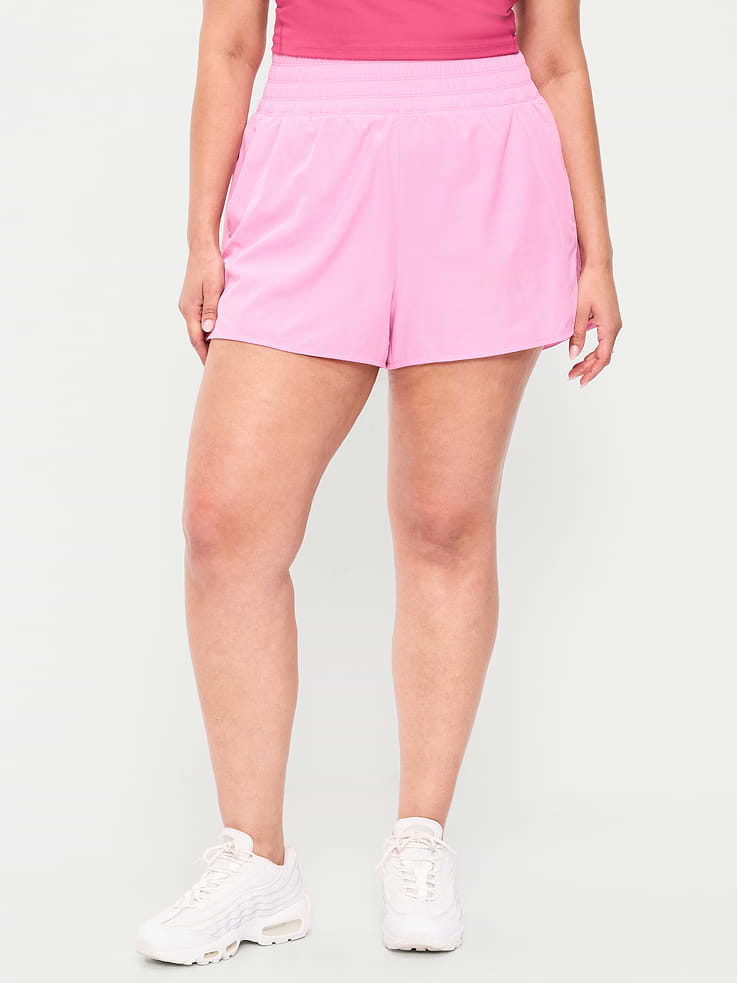 Image number 7 showing, Extra High-Waisted Crinkle Run Shorts -- 3-inch inseam