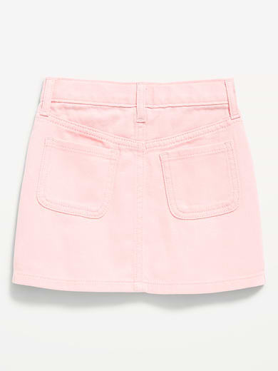 Image number 3 showing, High-Waisted Button-Front Skirt for Toddler Girls