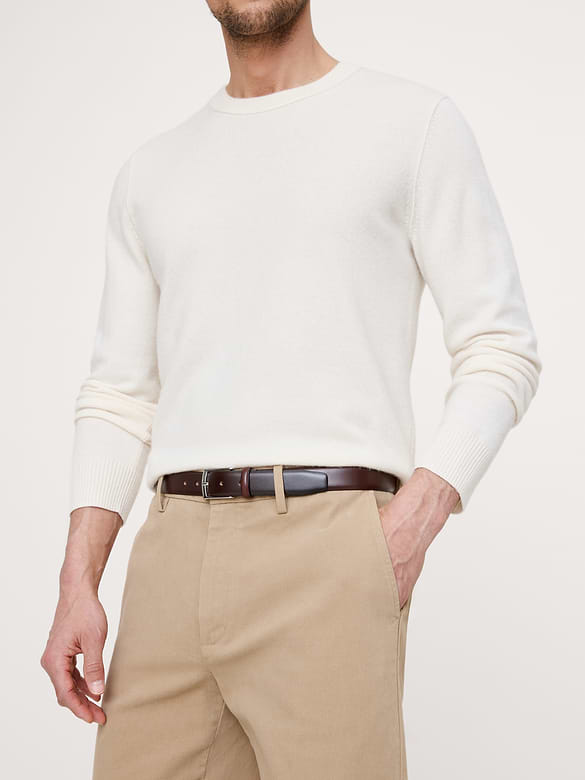 Ceinture habillée en cuir classique