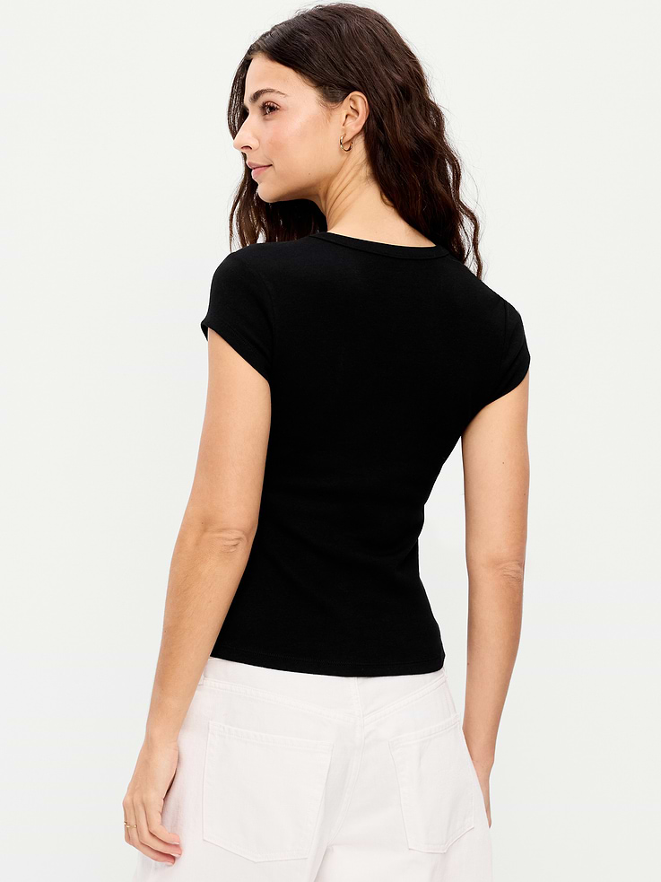 Image number 2 showing, Snug High V-Neck T-Shirt