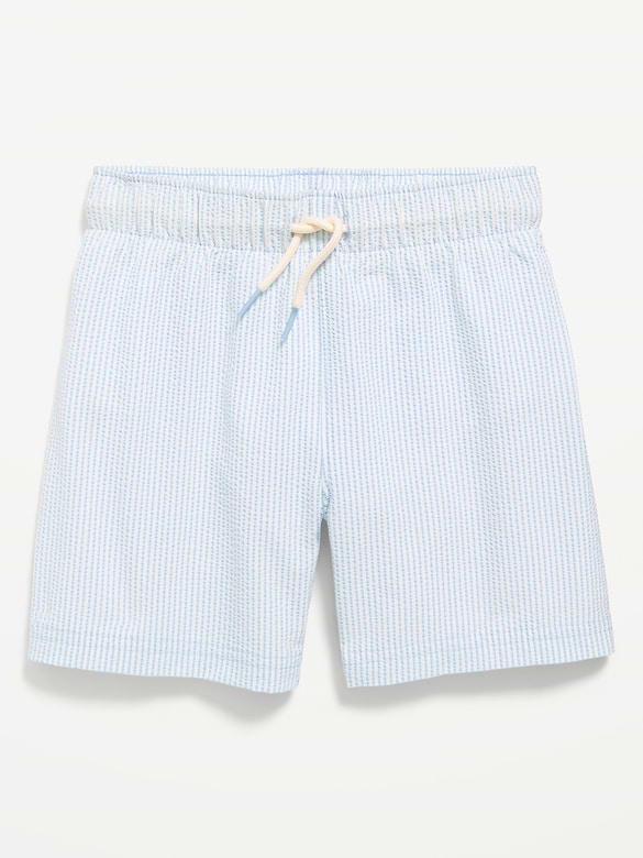 Short de baignade en tissu gaufré à motif pour tout-petit