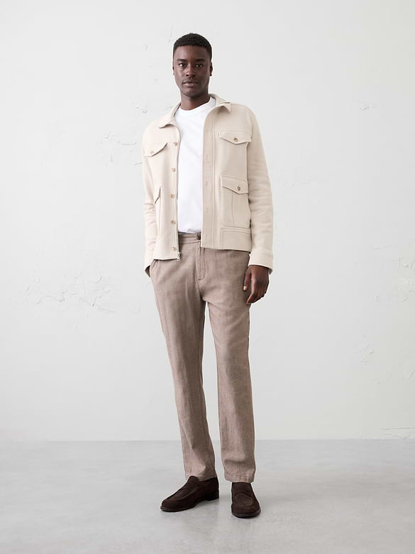 Linen-Blend Pant