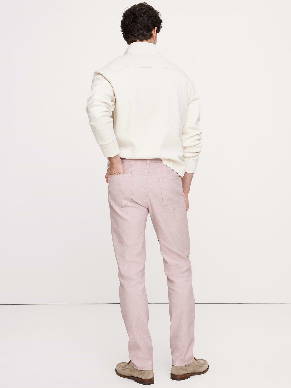 Image 8 of 8, Slim Linen-Cotton Traveler Pant
