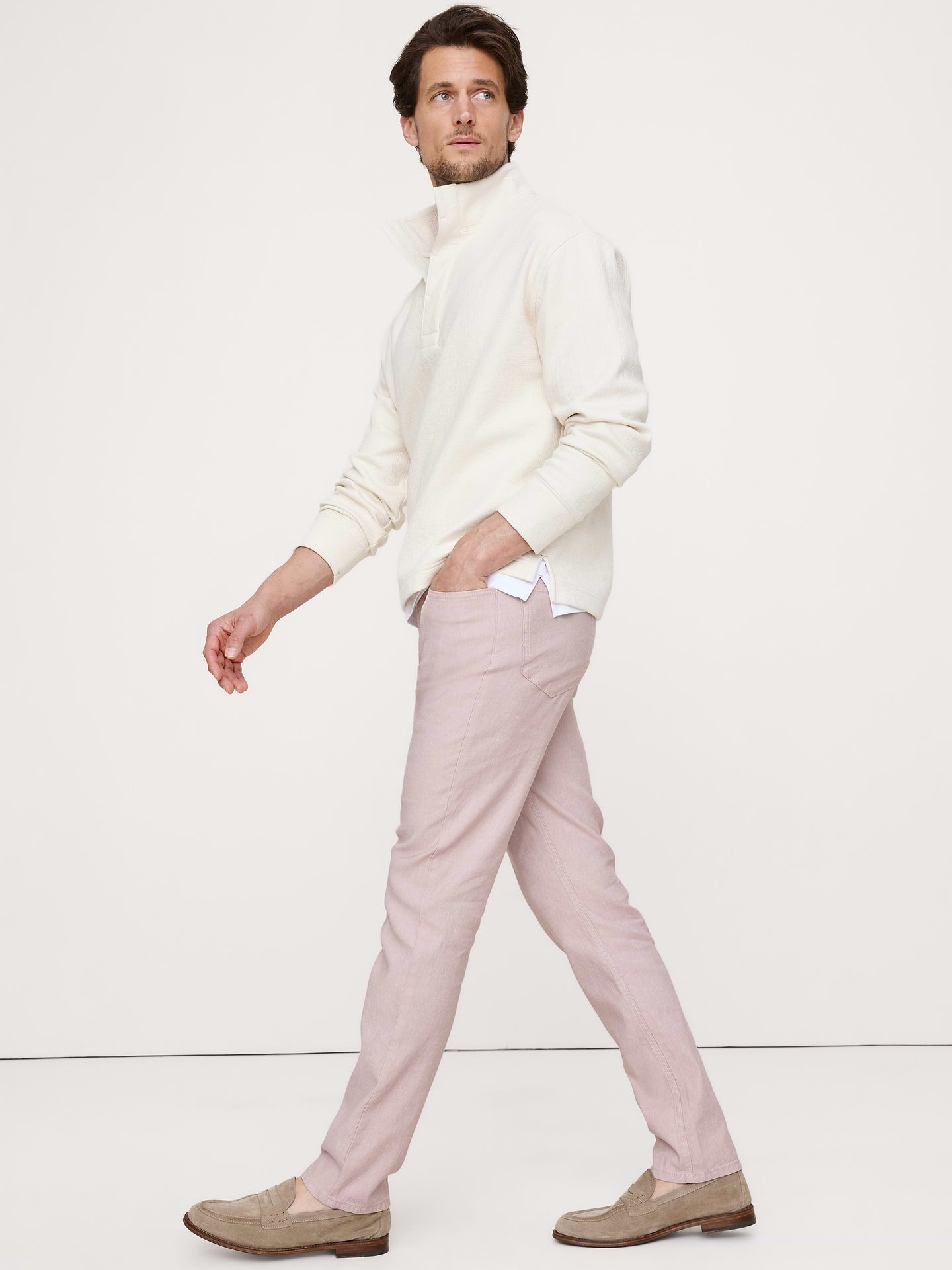 Image number 6 showing, Slim Linen-Cotton Traveler Pant