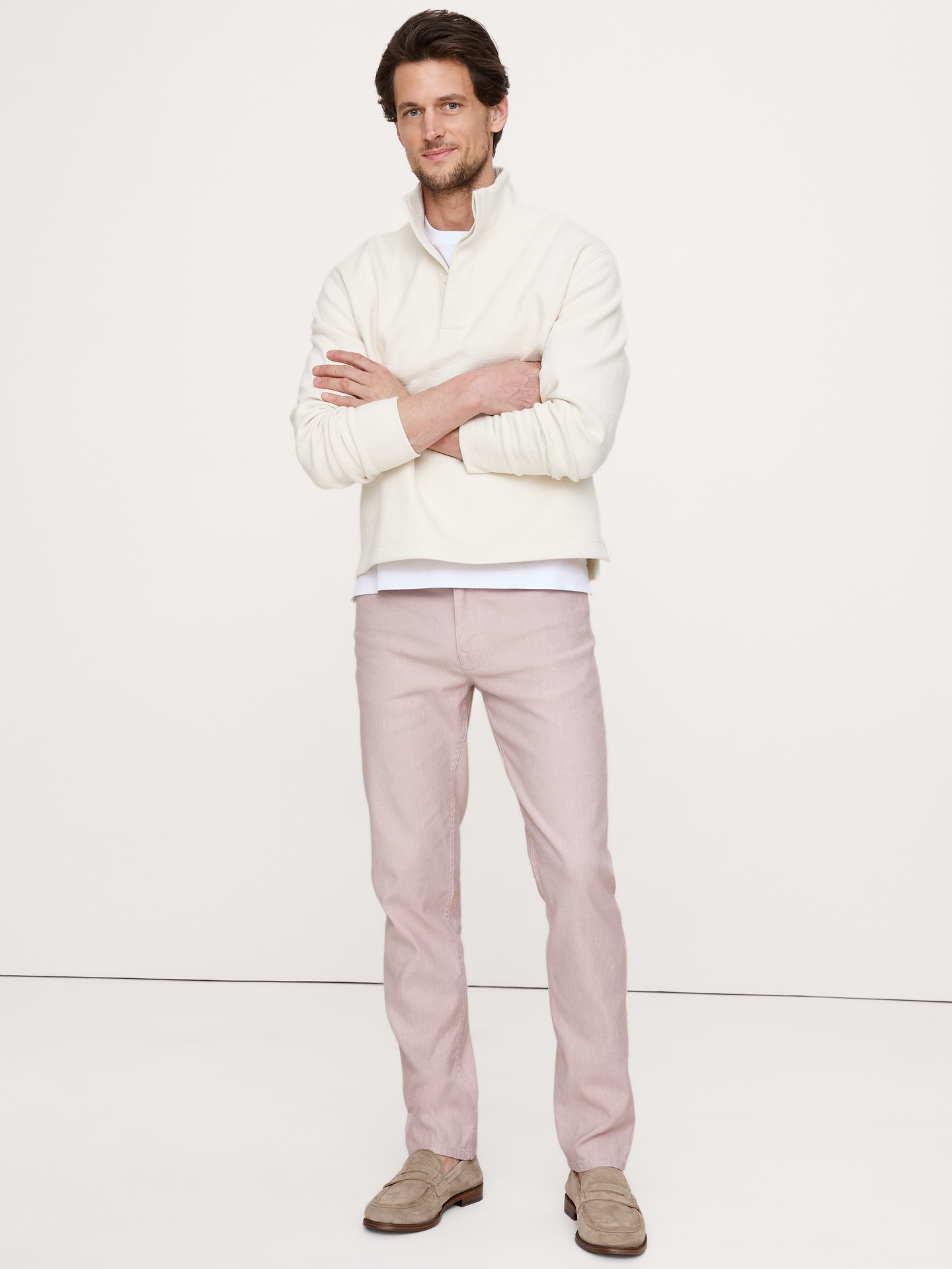 Image number 1 showing, Slim Linen-Cotton Traveler Pant