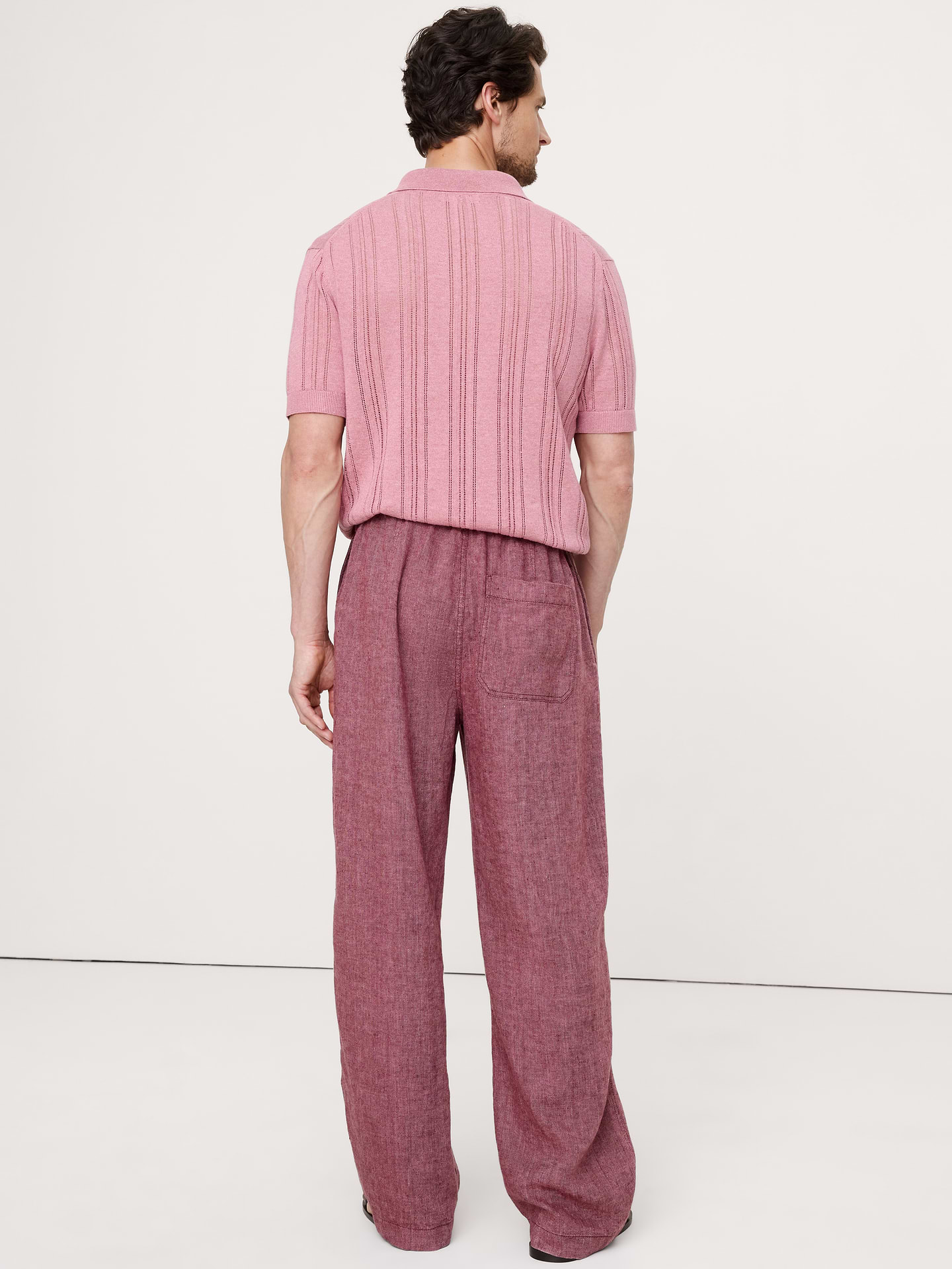 Image 5 of 7, Relaxed Linen Pull-on Beach Pant