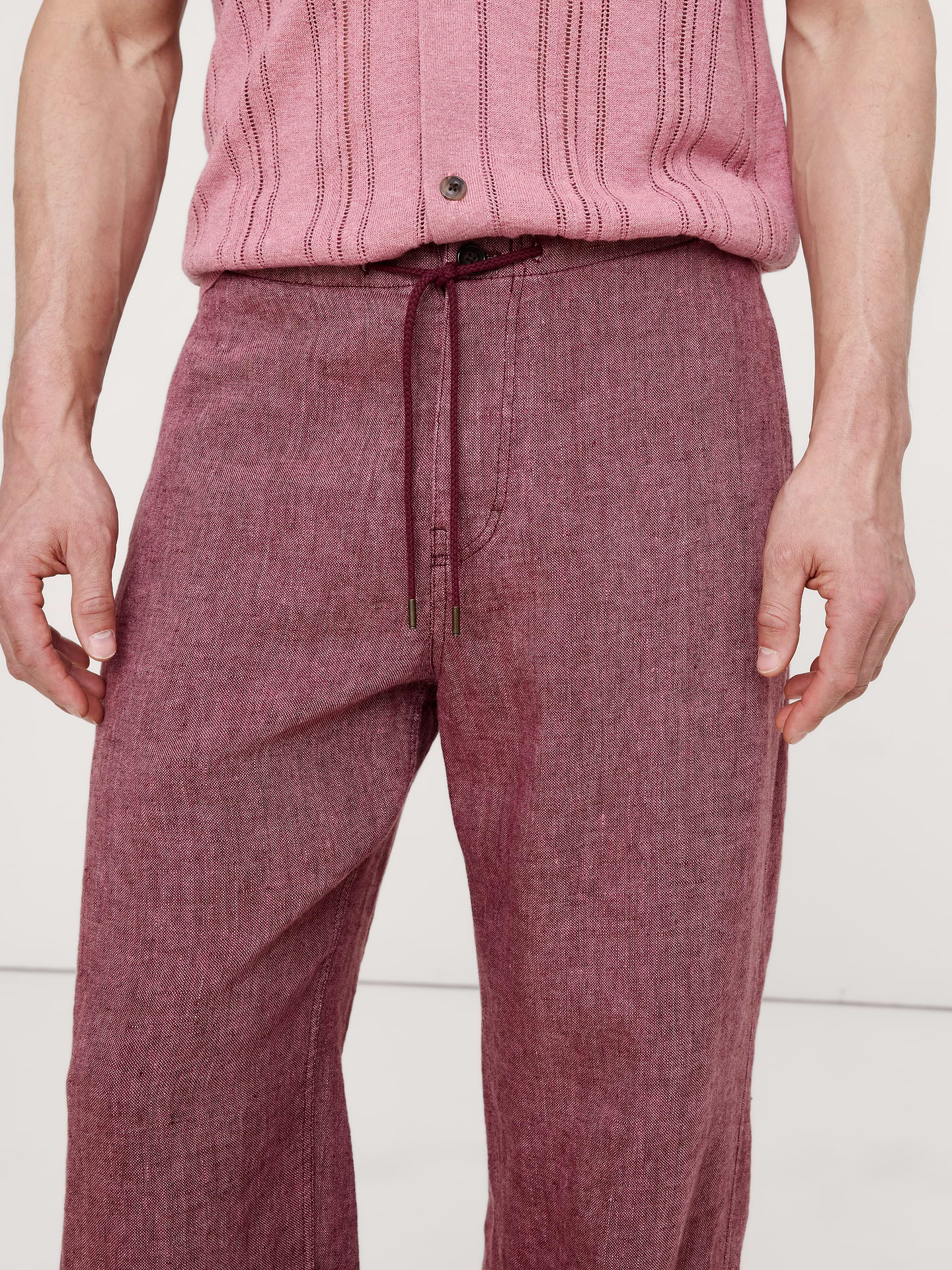Image 6 of 7, Relaxed Linen Pull-on Beach Pant