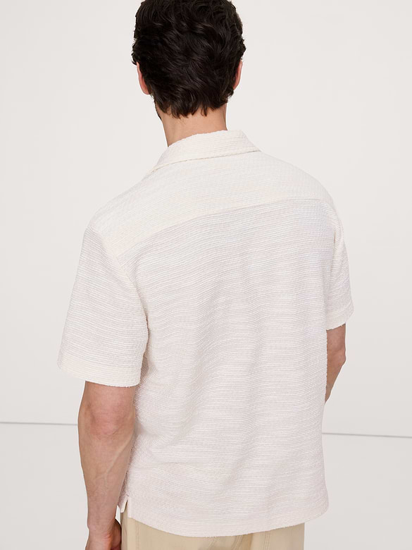 Textured Knit Resort Shirt