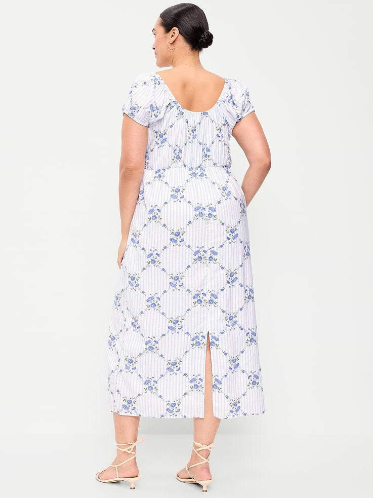 Image number 9 showing, Short-Sleeve Scoop-Neck Midi Dress