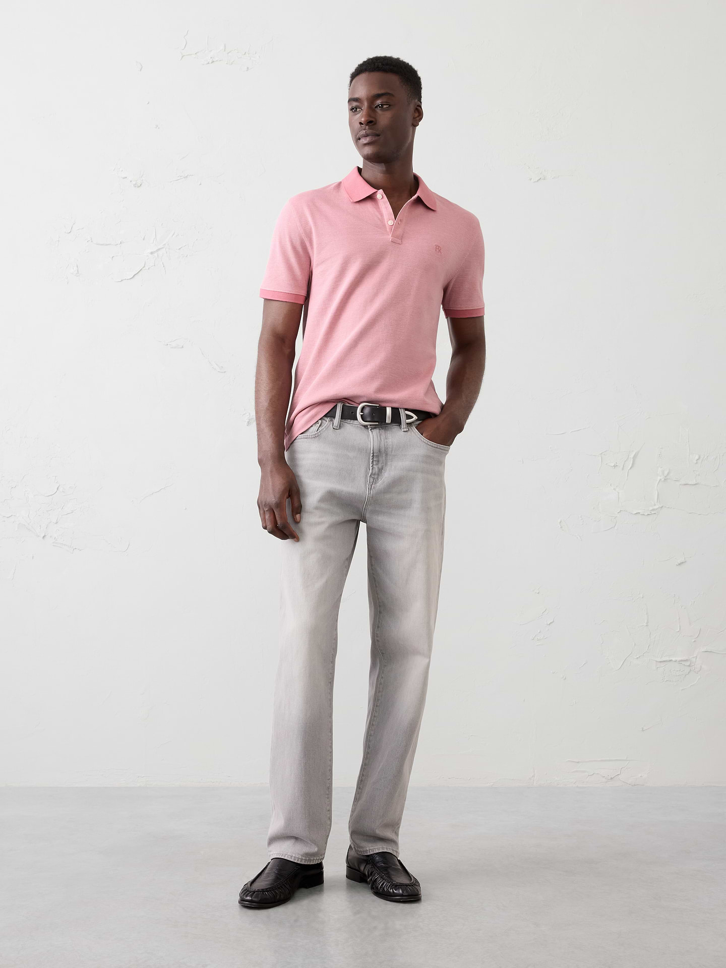 Image number 1 showing, Standard-Fit Pique Polo