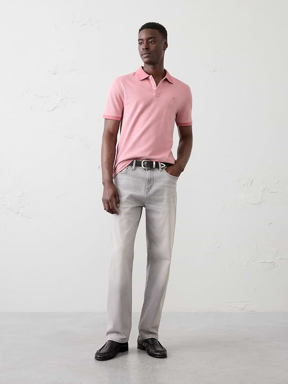 Standard-Fit Pique Polo