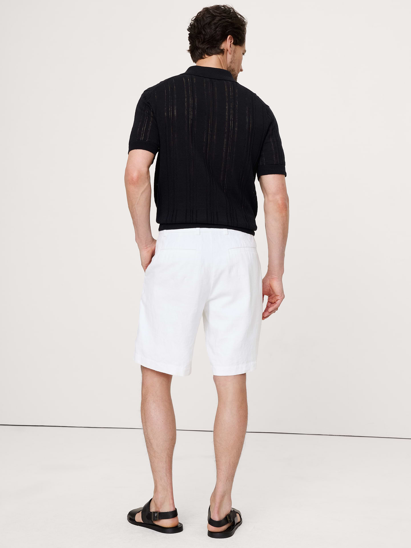 Image number 2 showing, 9" Linen Short
