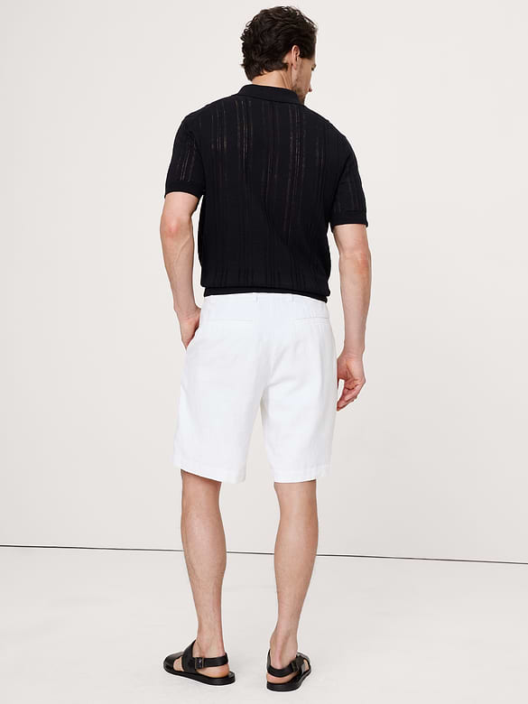 Short en lin de 23 cm