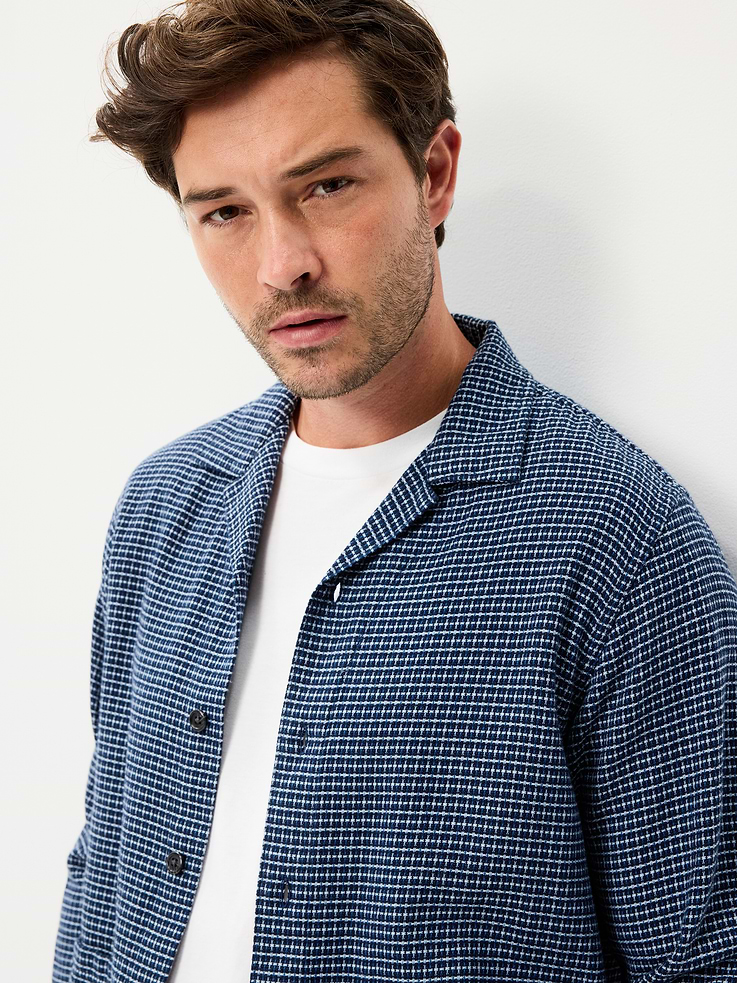 Image number 3 showing, Long-Sleeve Textured Camp Shirt