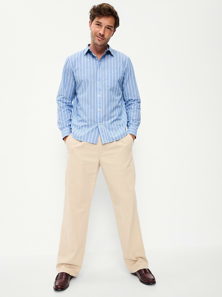 Image number 3 showing, Classic Fit Everyday Striped Poplin Shirt