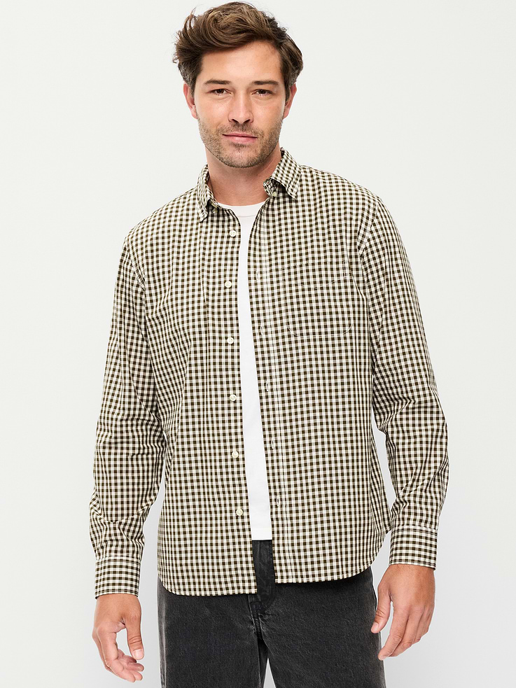 Image number 1 showing, Classic Fit Everyday Plaid Poplin Shirt