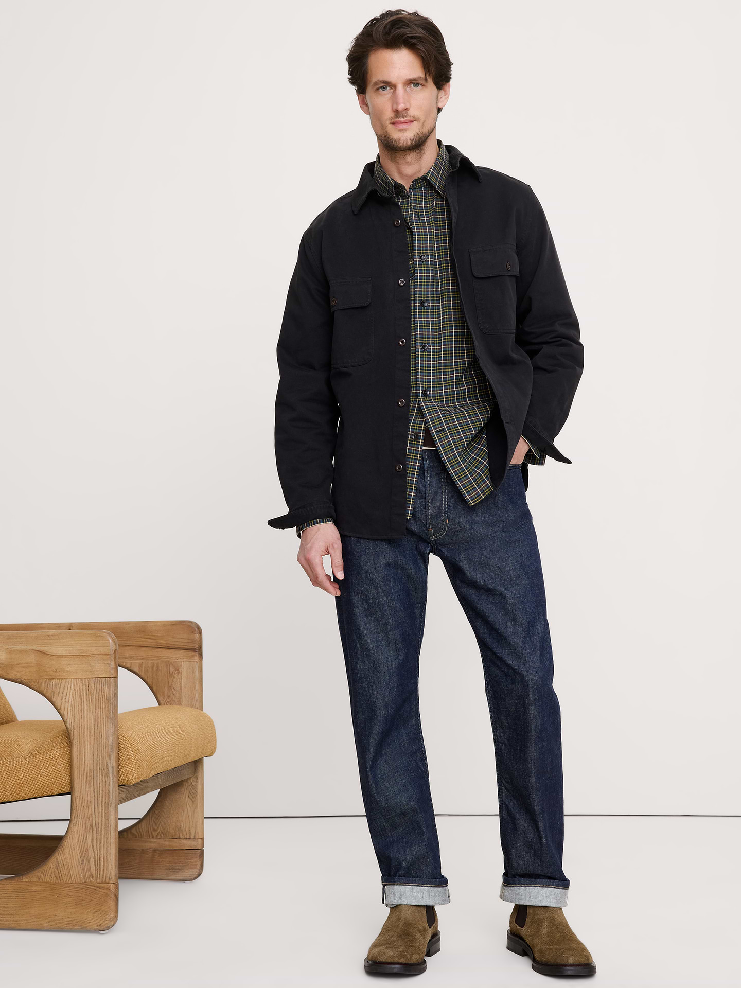 Image number 1 showing, Cotton Twill Overshirt