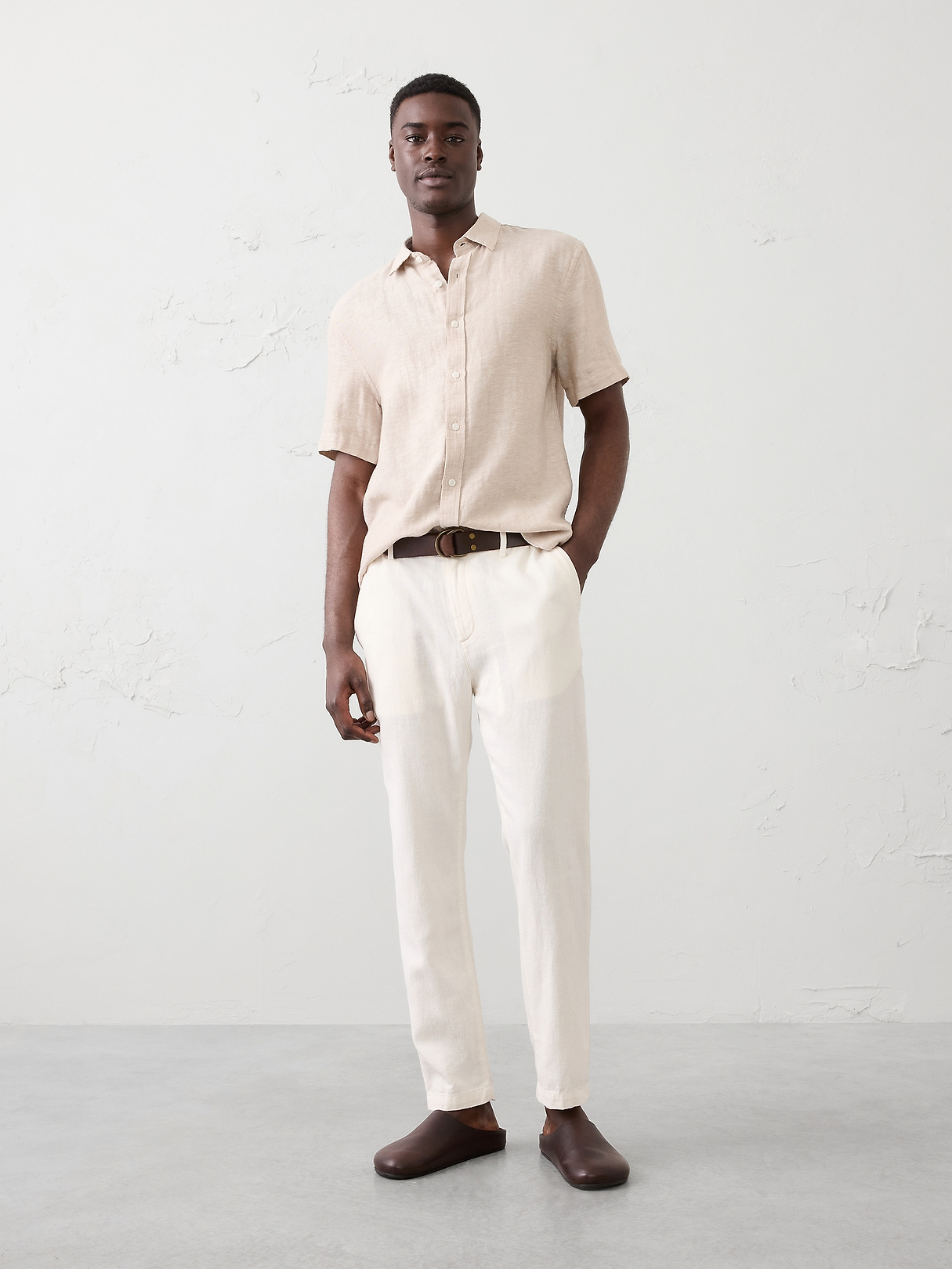 Linen-Blend Pant | Banana Republic Factory