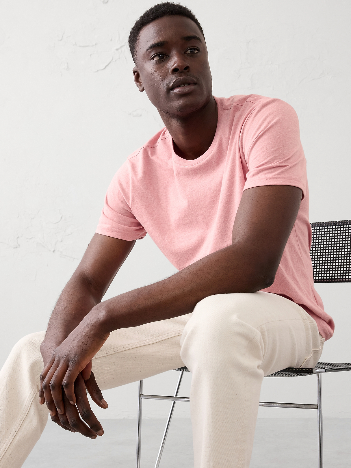 Standard-Fit Premium Wash Crew-Neck T-Shirt | Banana Republic Factory