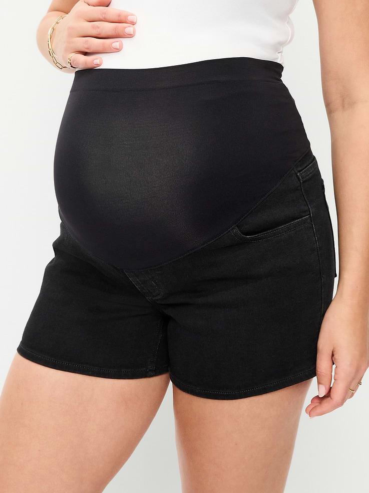 Image number 5 showing, Maternity Full-Panel Wow Short -- 4-inch inseam