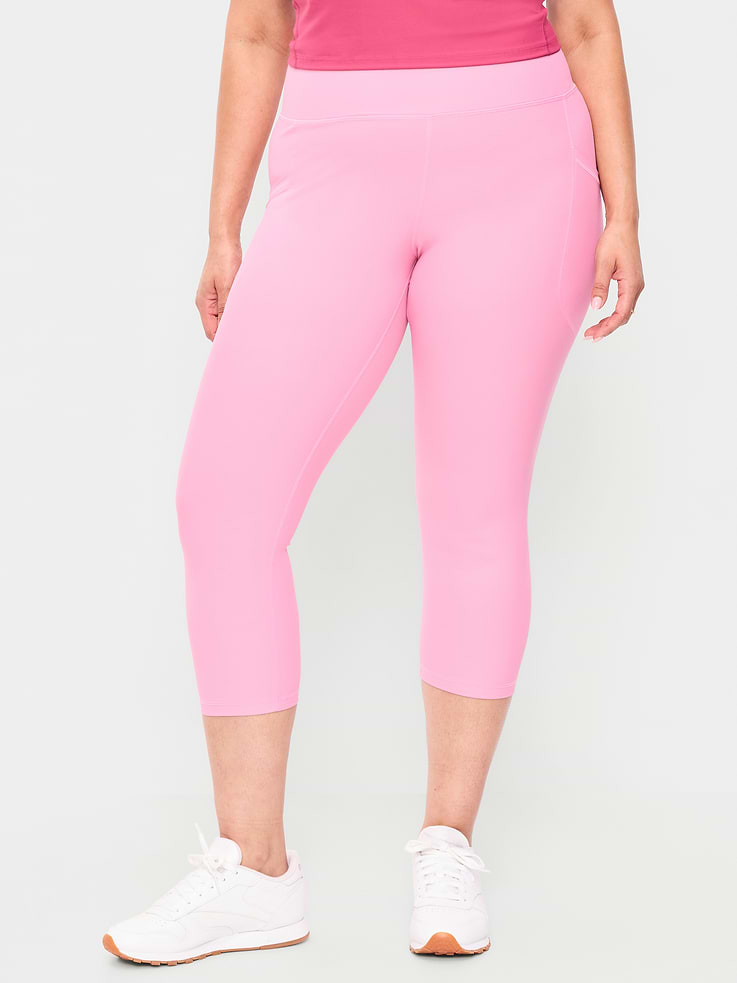 Image number 7 showing, High-Waisted PowerSoft Crop Pocket Leggings