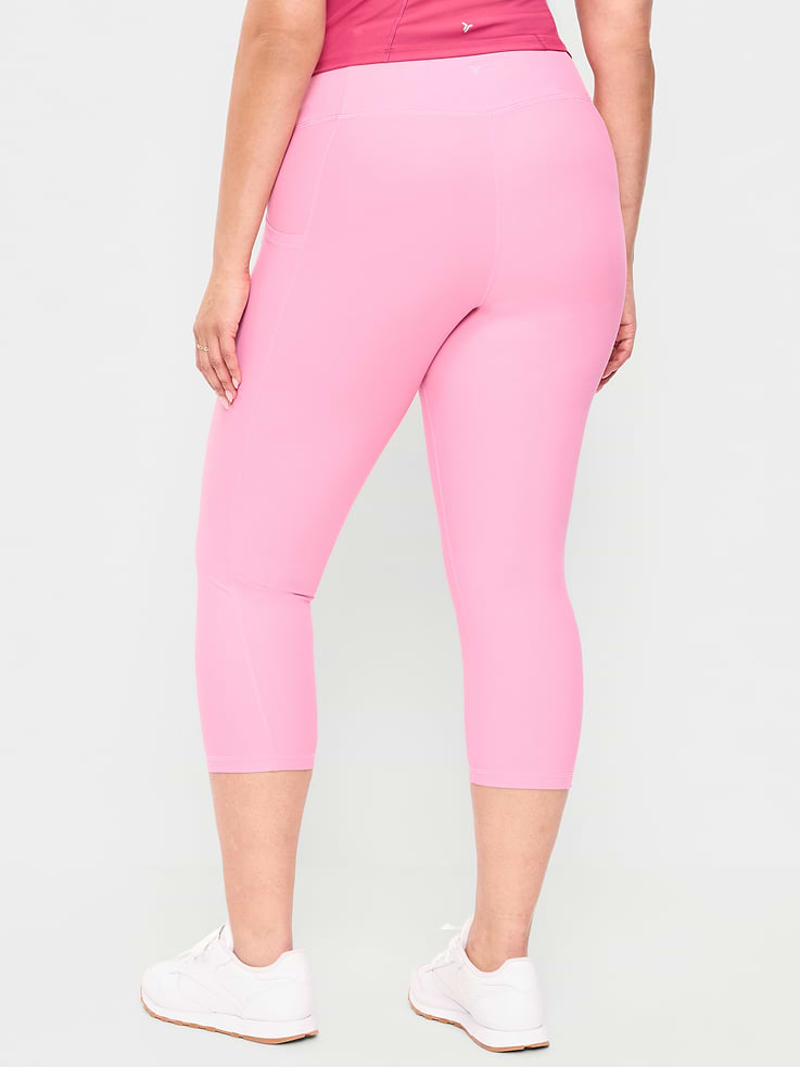 Image number 8 showing, High-Waisted PowerSoft Crop Pocket Leggings