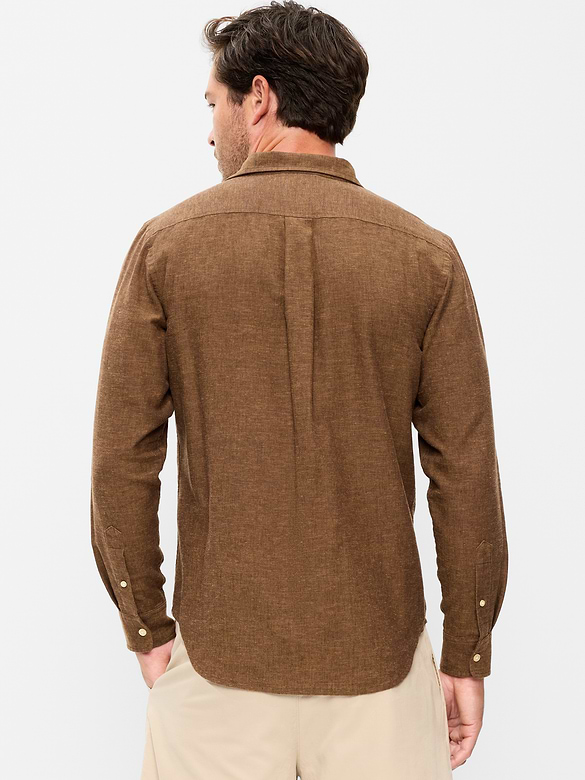 Classic Fit Linen-Blend Shirt