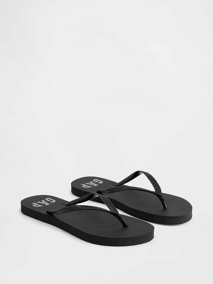 Image 2 of 5, Gap Logo Flip Flops