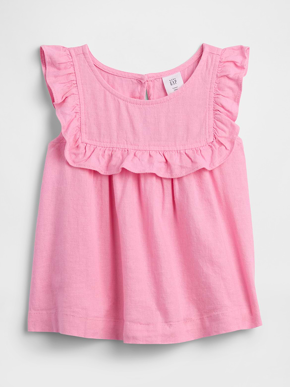 babyGap Linen-Blend Ruffle Top