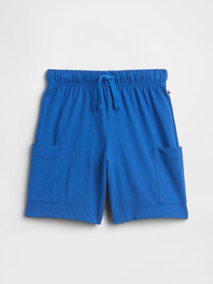 Image 1 of 3, Soft jersey knit., Drawcord ties at elasticized waist are functional for sizes 2T-5T., Patch pockets at sides., Product #1172571