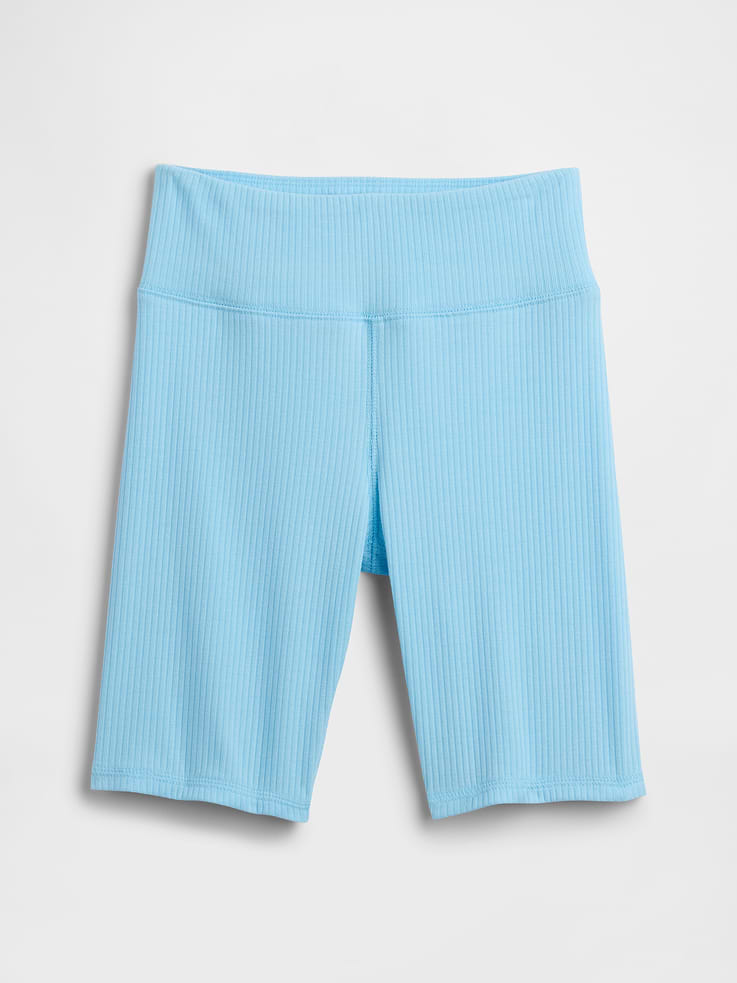 Image number 1 showing, Kids Pull-On Ribbed Bike Shorts