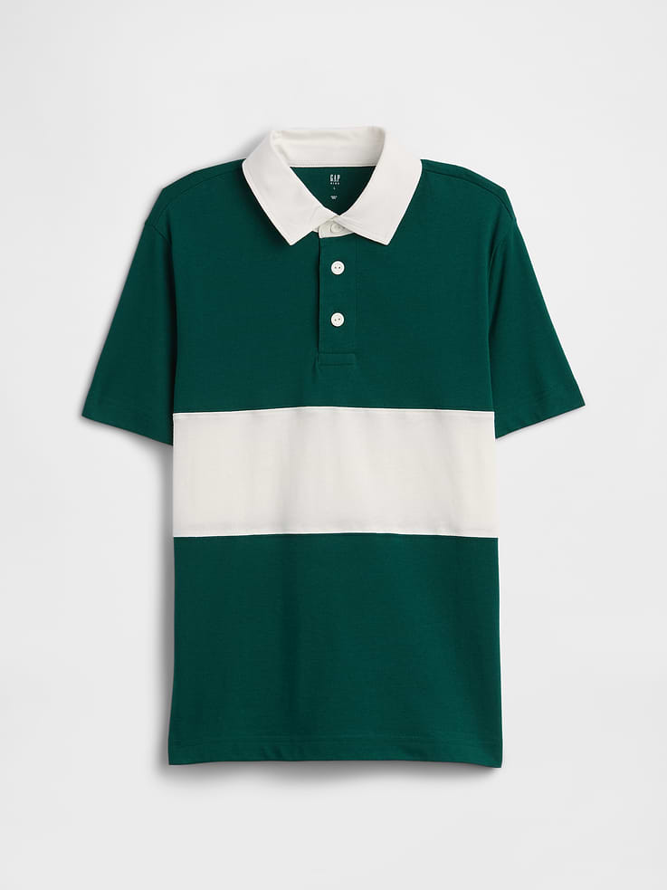 Image number 1 showing, Kids Colorblock Rugby Polo Shirt