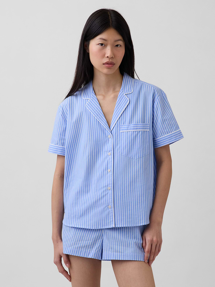 Image number 1 showing, Poplin PJ Shirt