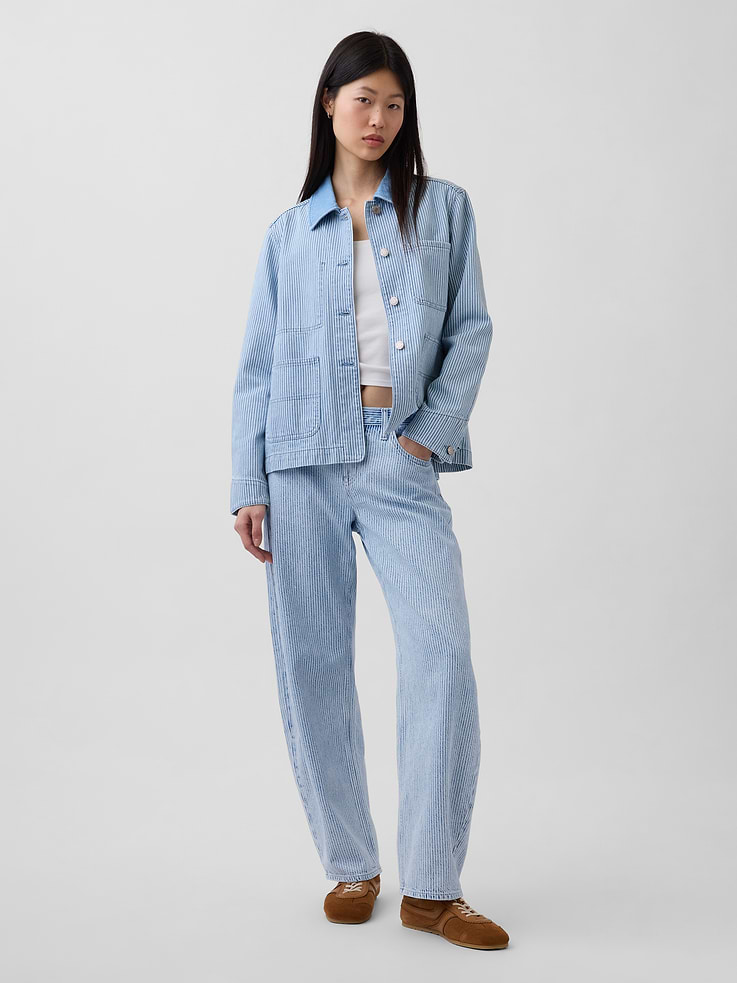 Image number 1 showing, Low Rise UltraSoft Barrel Jeans