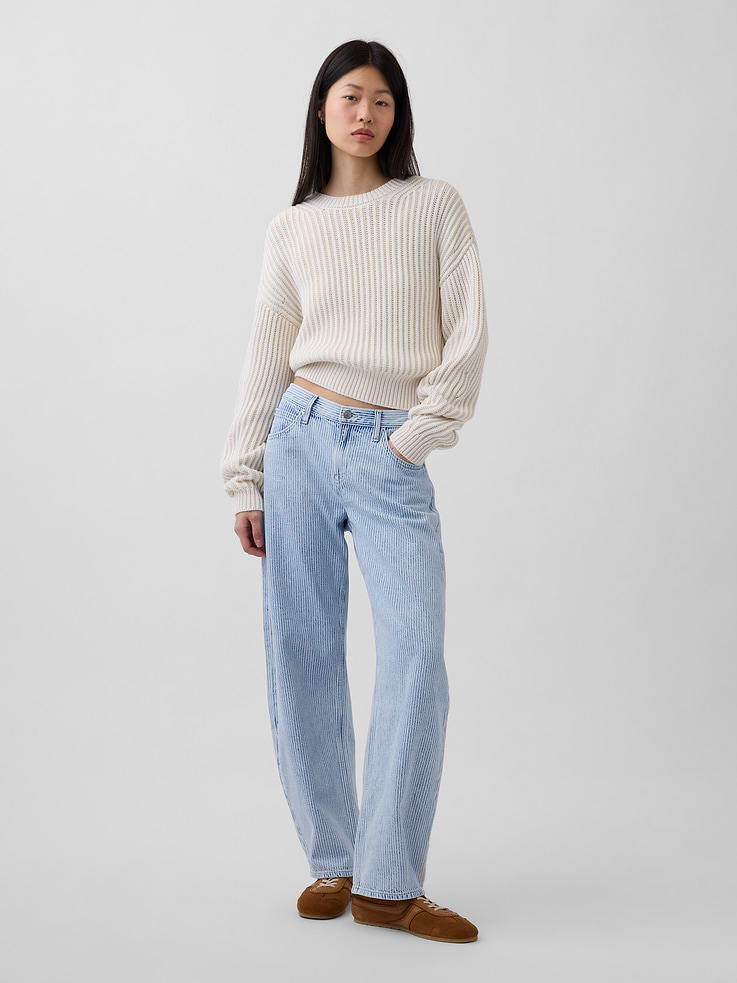 Image number 7 showing, Low Rise UltraSoft Barrel Jeans
