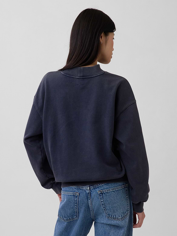 Heavyweight French Terry Oversized Mockneck Sweatshirt