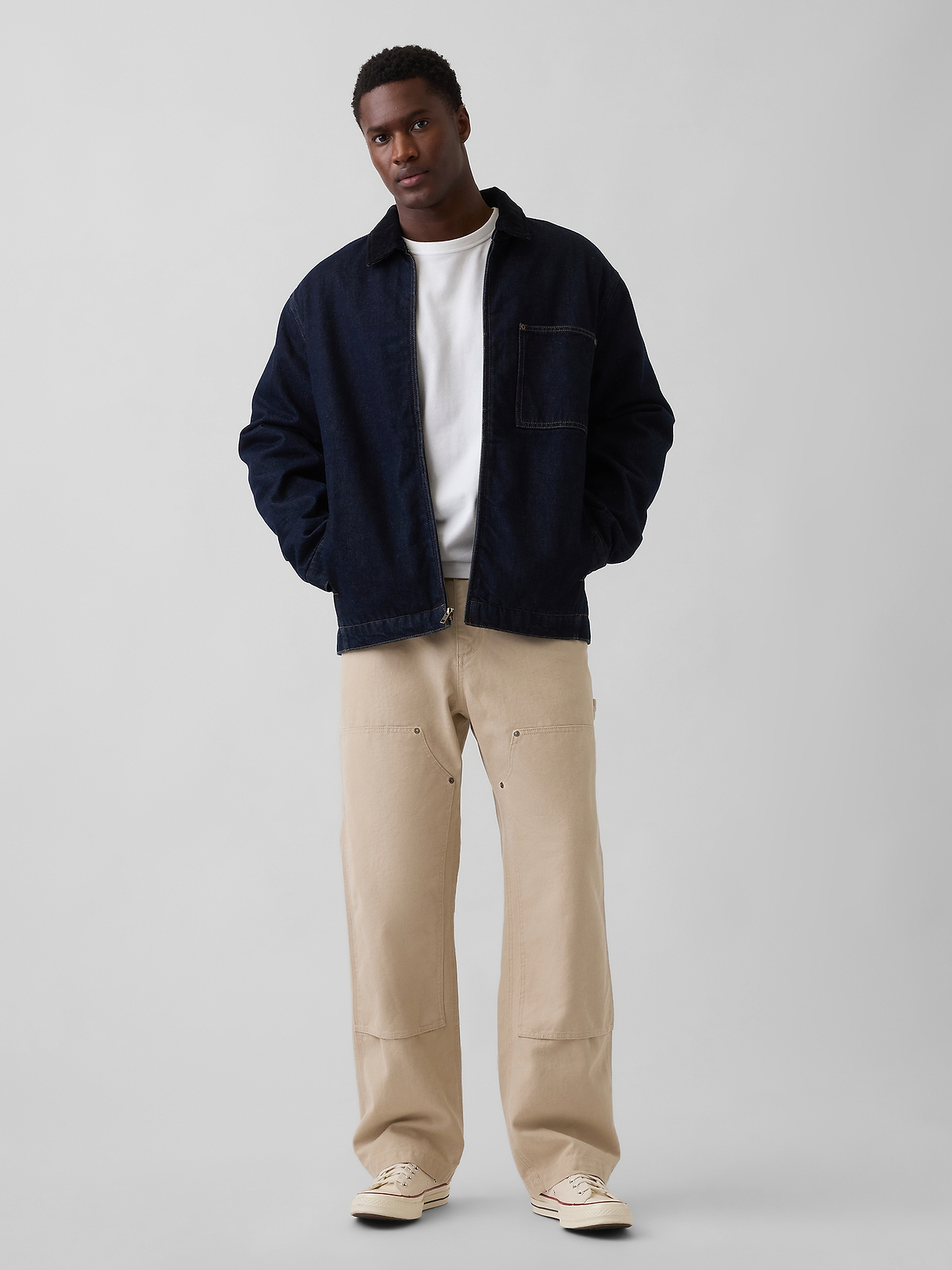 90s Loose Canvas Double-Knee Carpenter Pants | Gap
