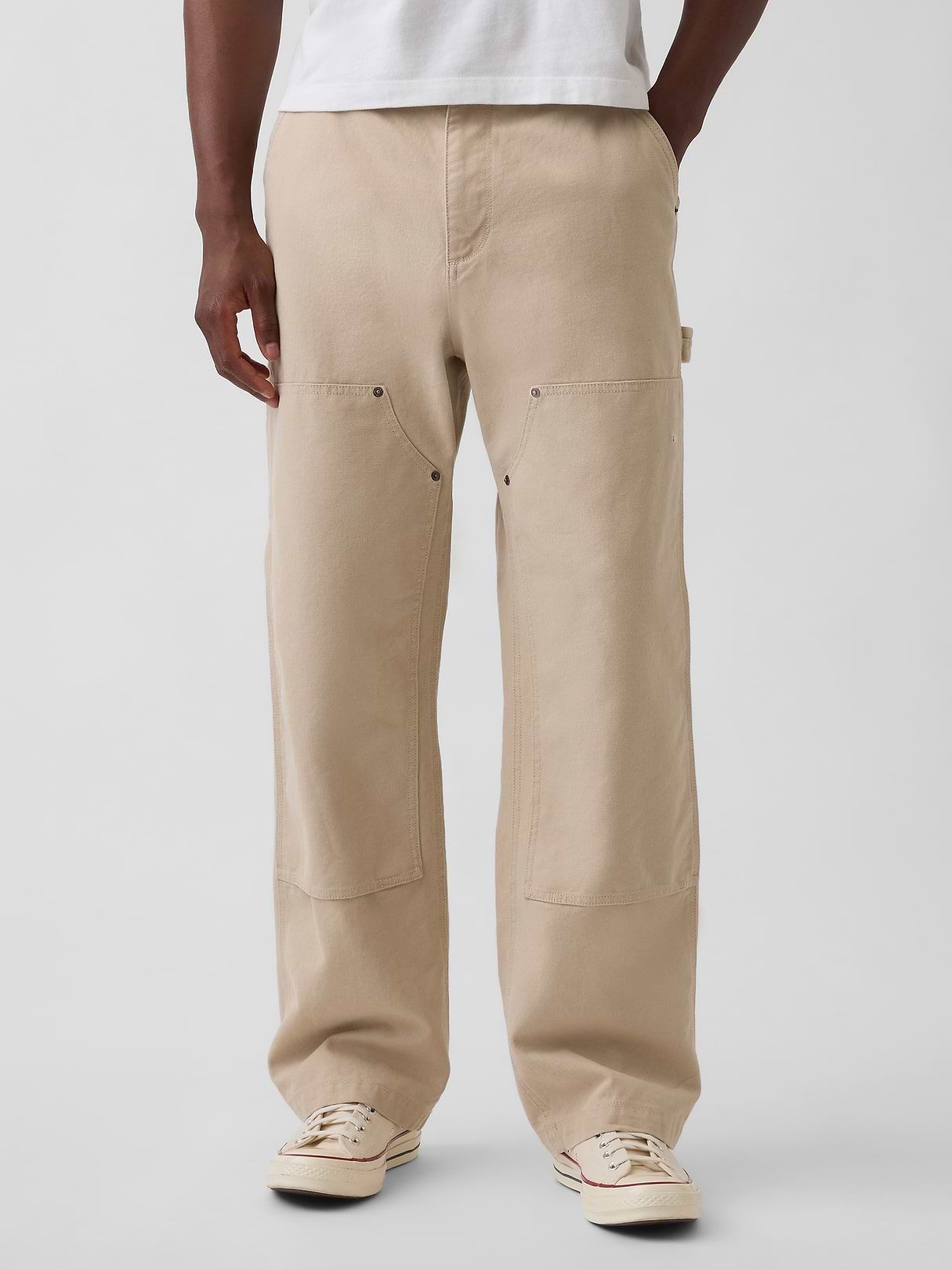 90s Loose Canvas Double-Knee Carpenter Pants | Gap