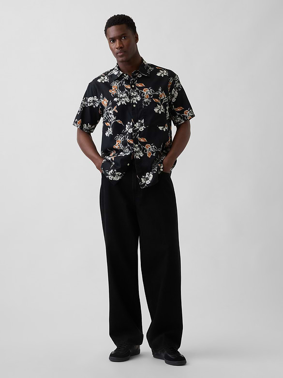 Textured Linen-Cotton Shirt
