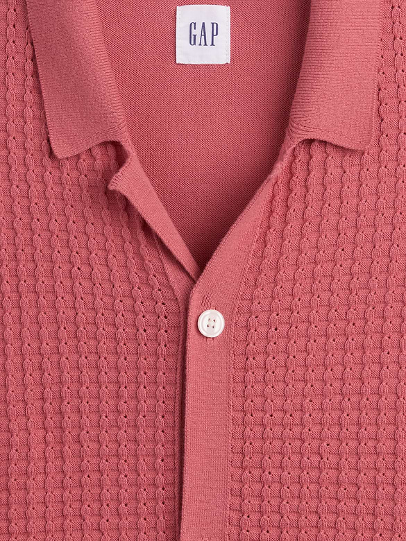 Textured Sweater Vacay Shirt