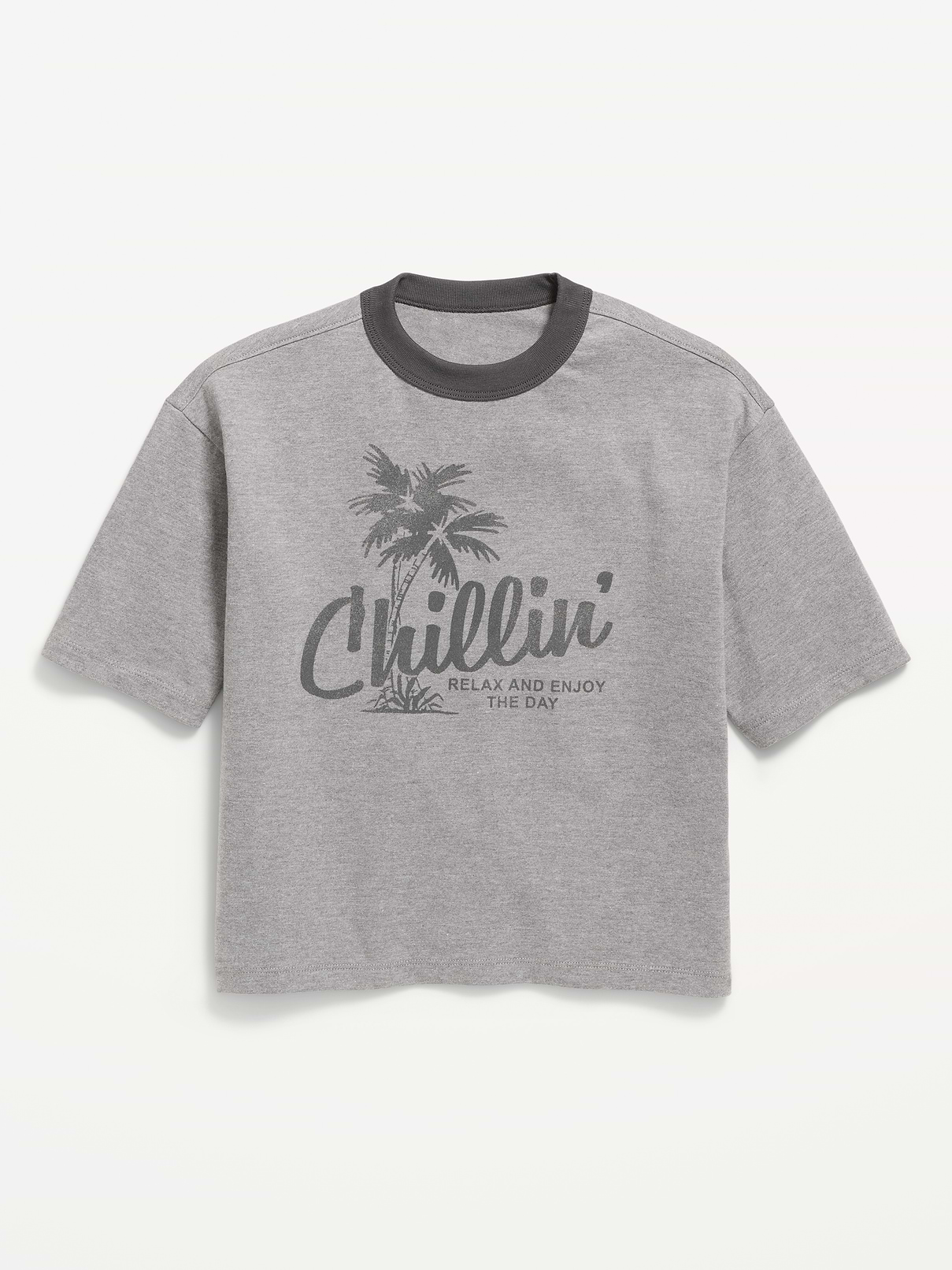 L'image numéro 2 présente T-shirt droit à manches courtes à imprimé pour garçon