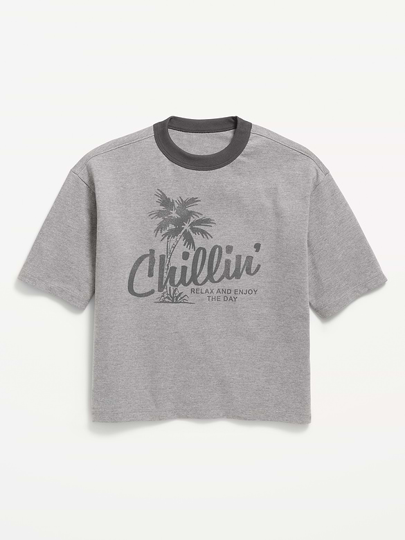 Short-Sleeve Boxy Graphic T-Shirt for Boys