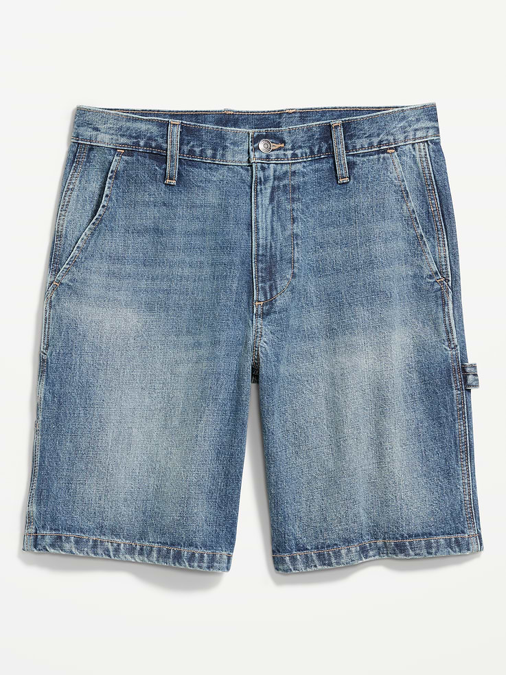 Image 6 of 6, Baggy Tech Carpenter Jean Shorts-- 10-inch inseam