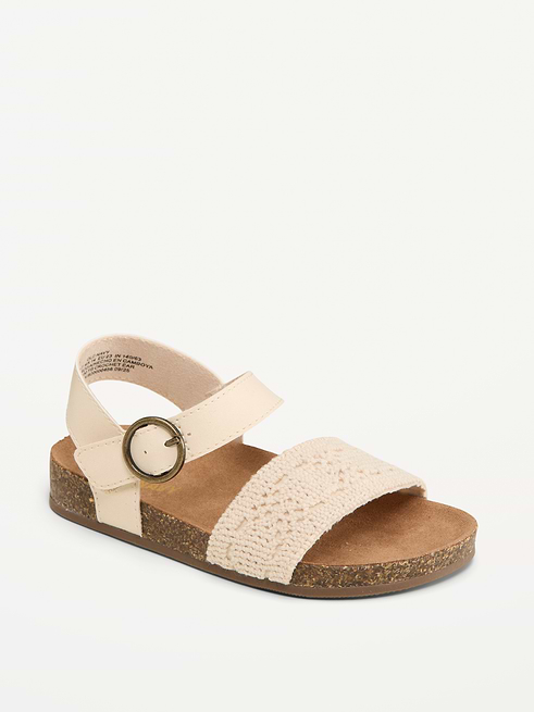 Crochet Crochet-Strap Sandals for Toddler Girls on clearance at Old Navy — 50% off