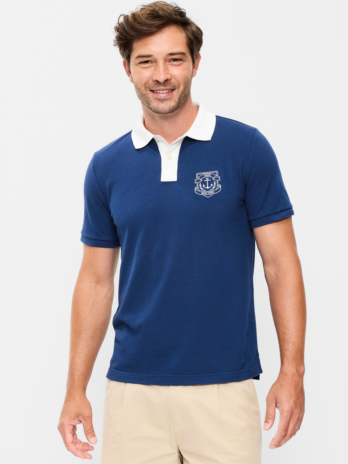 Image number 1 showing, Classic Fit Pique Graphic Polo