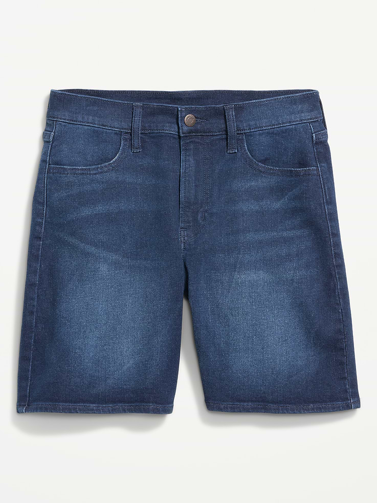 L'image numéro 4 présente Short Wow en denim à taille haute, entrejambe de 7 cm