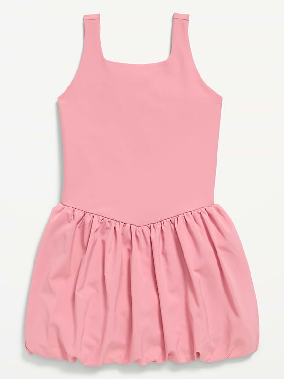 PowerSoft Sleeveless Bubble Athletic Dress for Girls