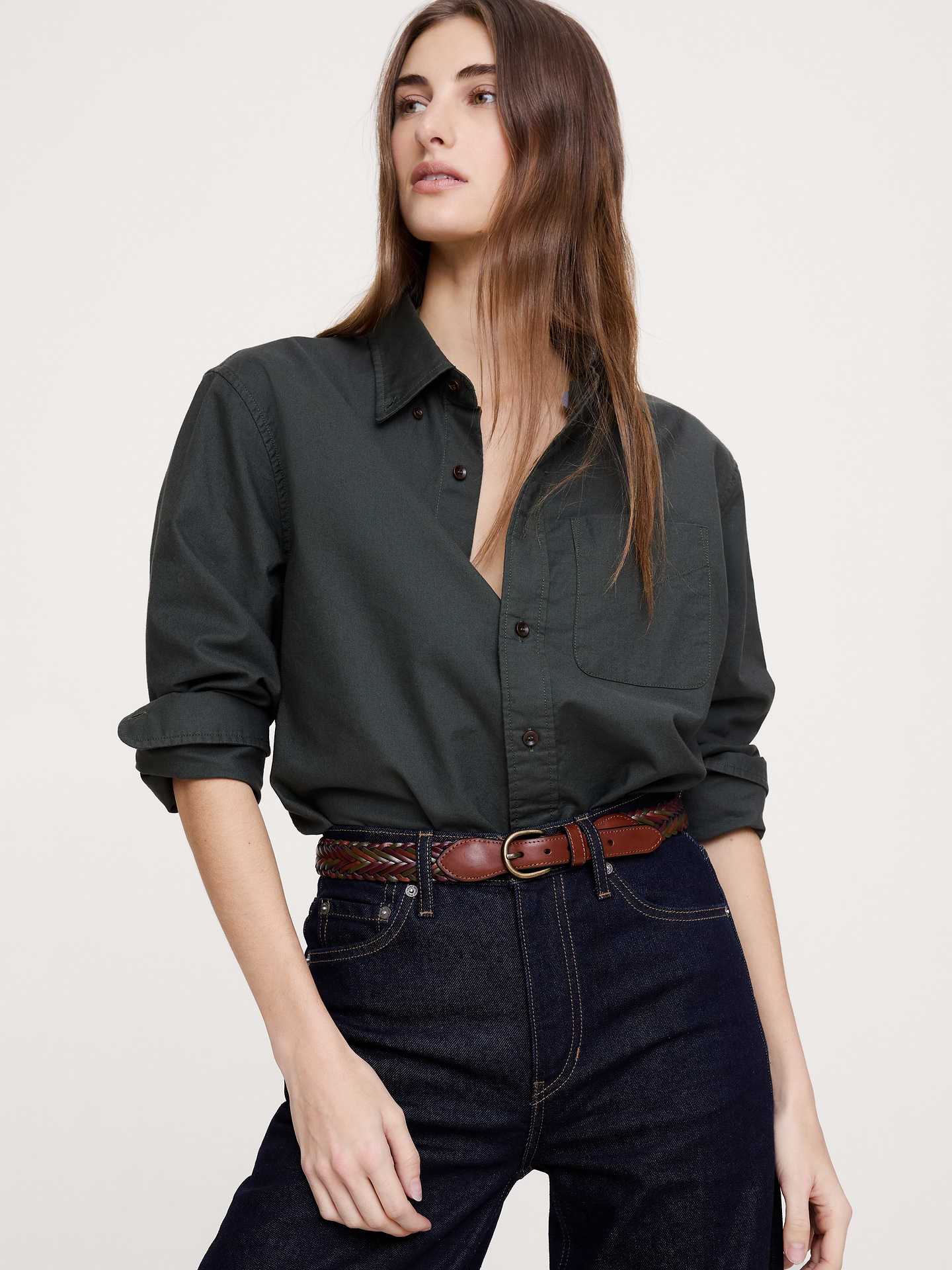L'image numéro 1 présente Ceinture en cuir tressé